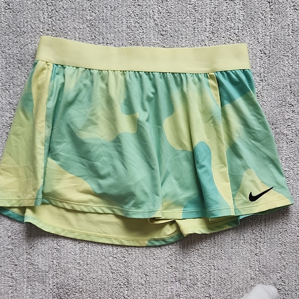 Nike Kids Camo Green and Yellow Skort